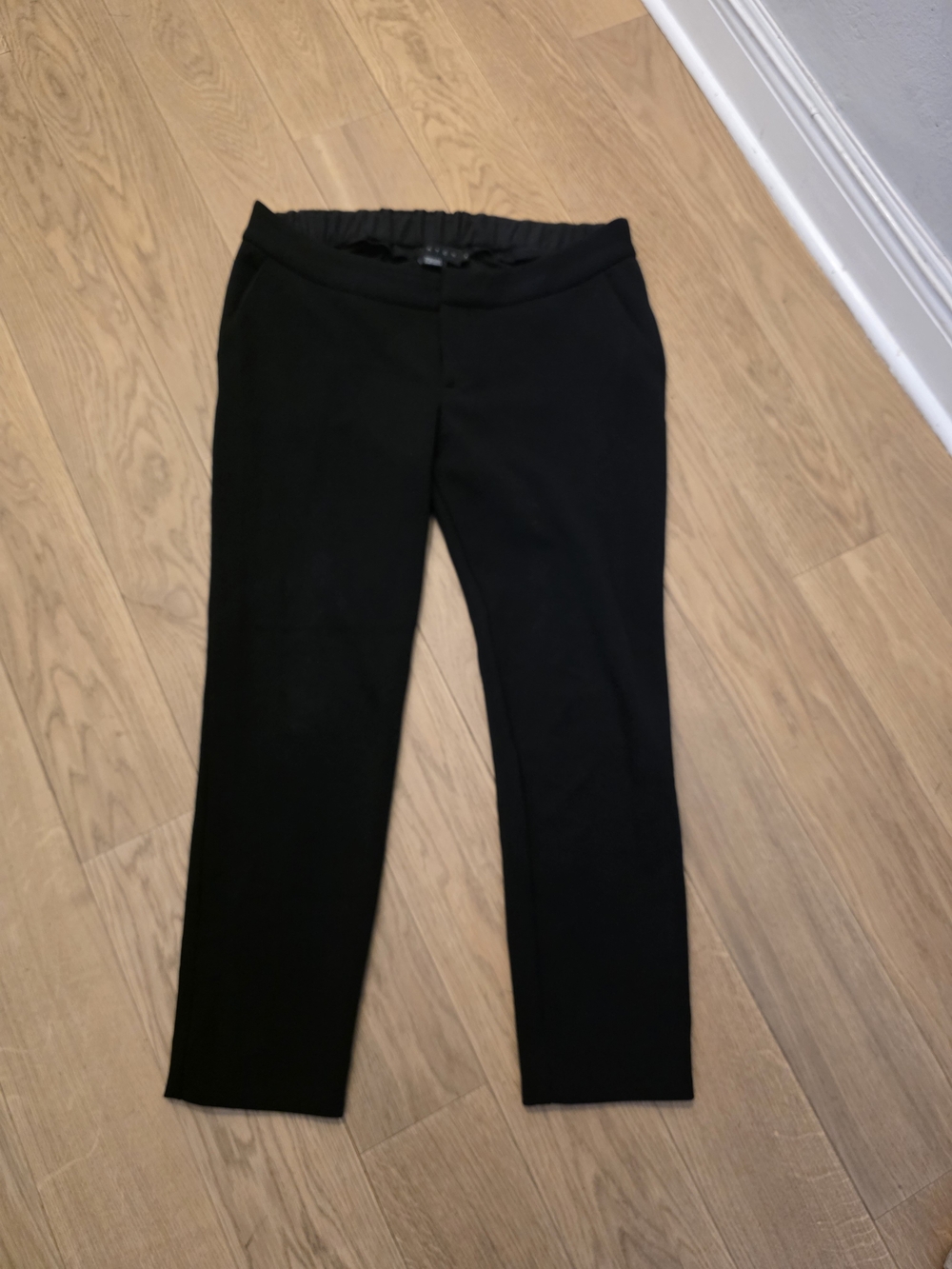 Hatch (Maternity) Black Straight-Leg Ponte Pants